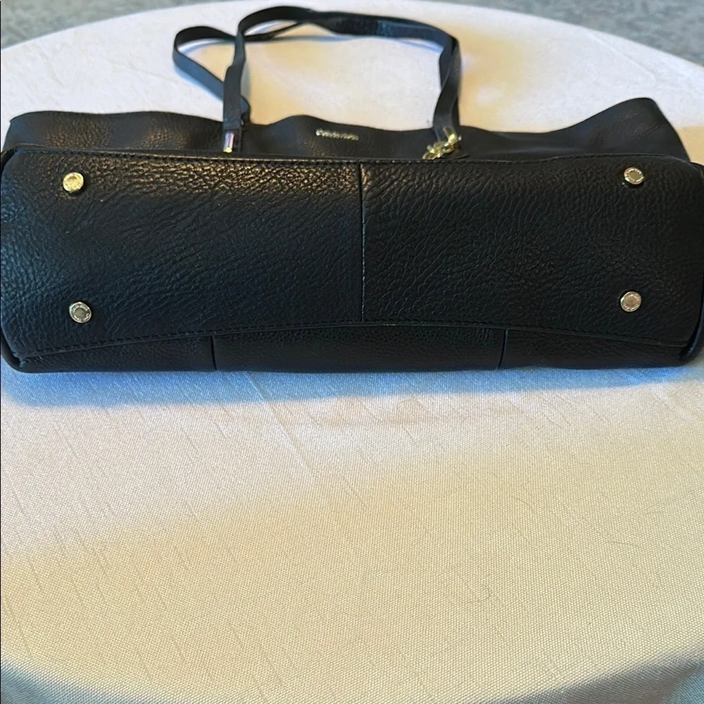 Calvin Klein Black Tote with Gold Chain Detail - Picture 4 of 8